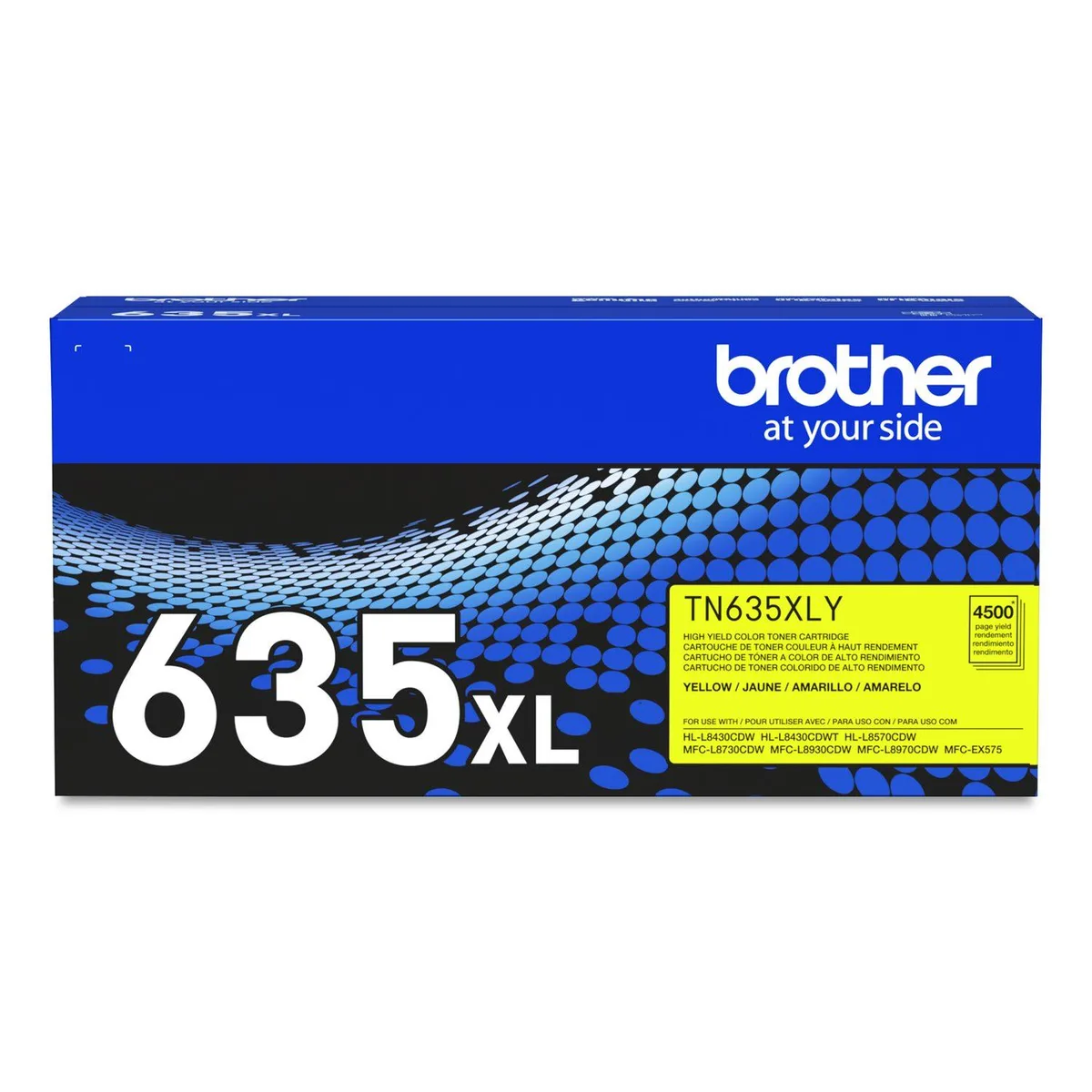 Brother Brother TN635XLY High Yield Laser Toner Cartridge Yellow — product photo