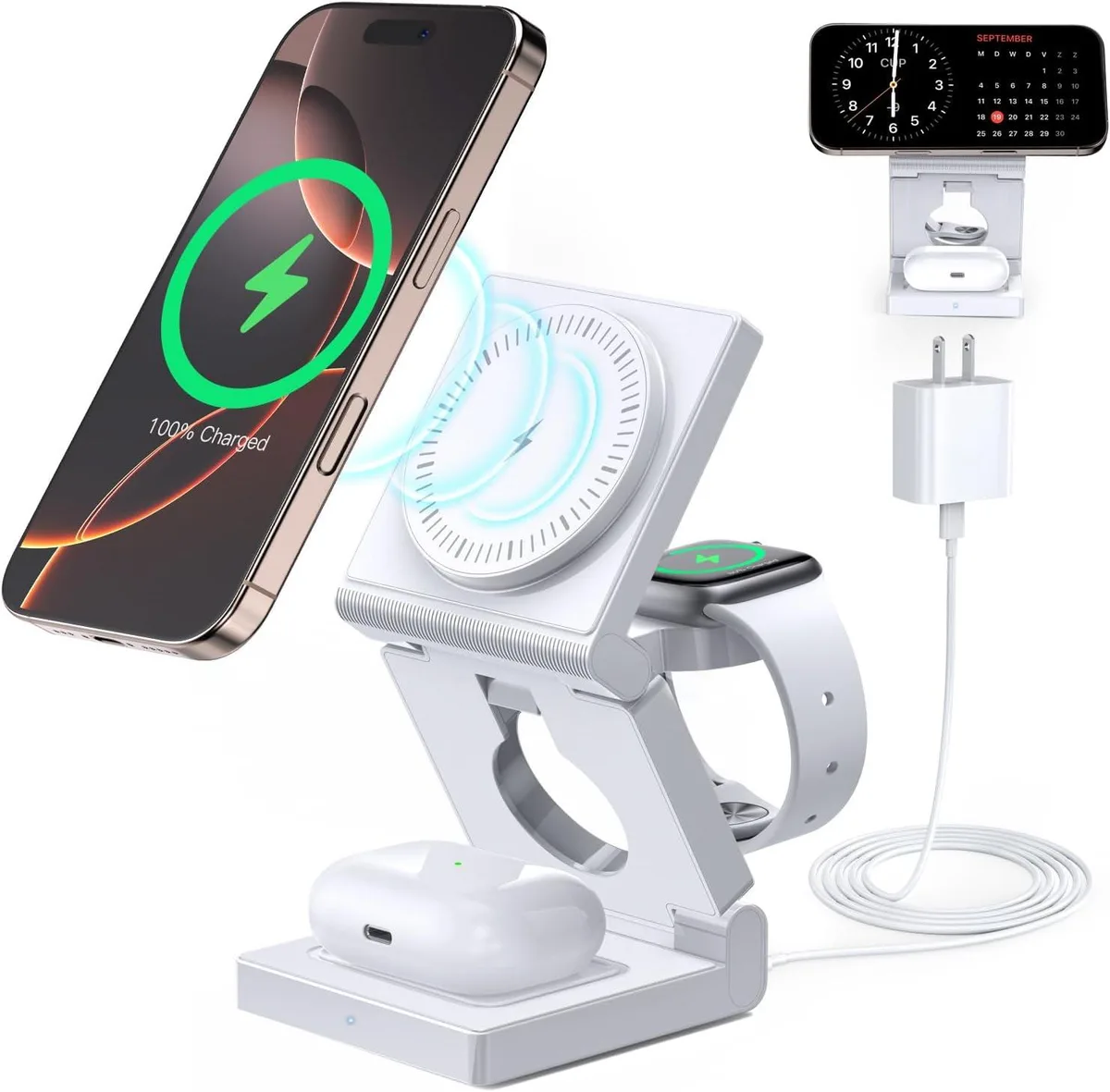 FLEANE FLEANE 3-in-1 Foldable Magnetic Wireless Charger 18W — product photo
