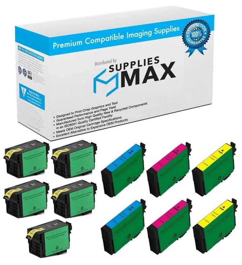 SuppliesMax SuppliesMax T252XL120-5B2CS High Yield Inkjet Combo Pack 11 cartridges — product photo
