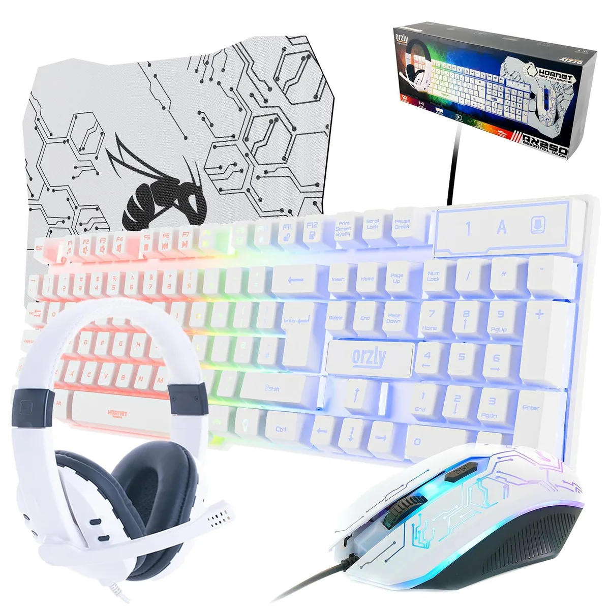  Redragon RX250 4-in-1 Gaming Bundle White Edition — product photo
