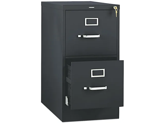 HON HON 512PP 510 Series Two-Drawer File Letter 29h x 25d Black office furniture — product photo