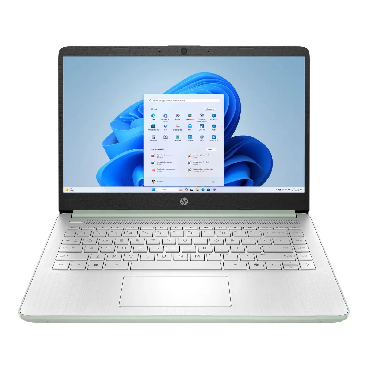 HP HP 14-dq6103dx laptop, Intel Core N150, 4GB DDR5, 128GB eMMC, Windows 11 Pro — product photo