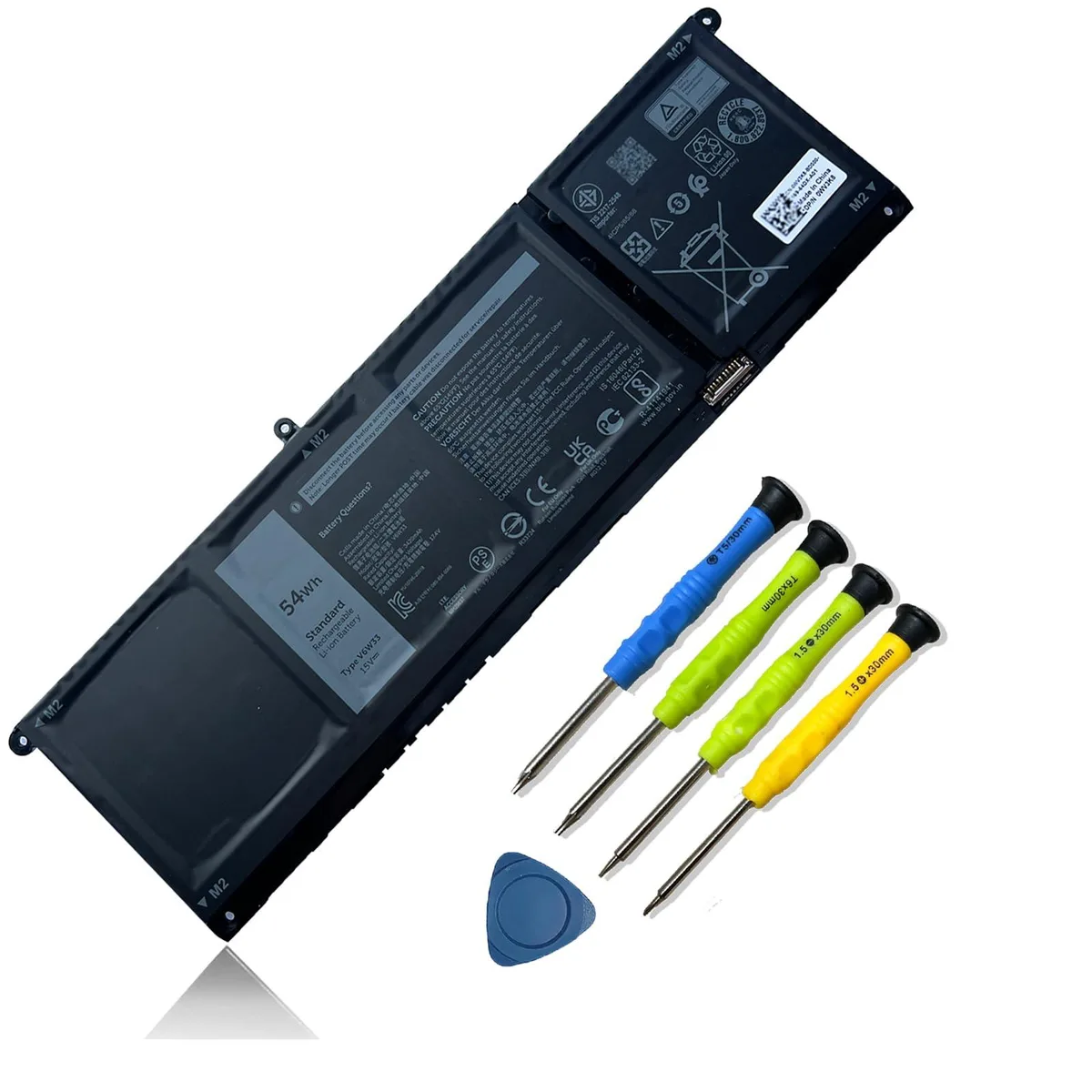  V6W33 54Wh 4-Cell Laptop Battery 15V for Dell Inspiron Latitude Vostro — product photo