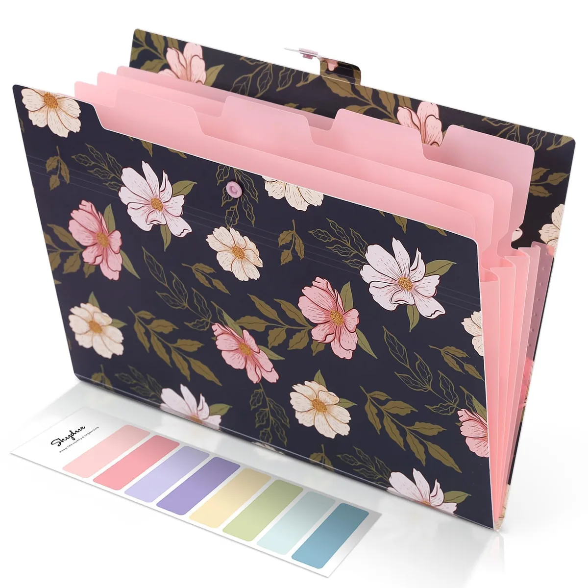  SKYDUE 12395WJJ-NavyBlue 5-pocket accordion file folder — product photo