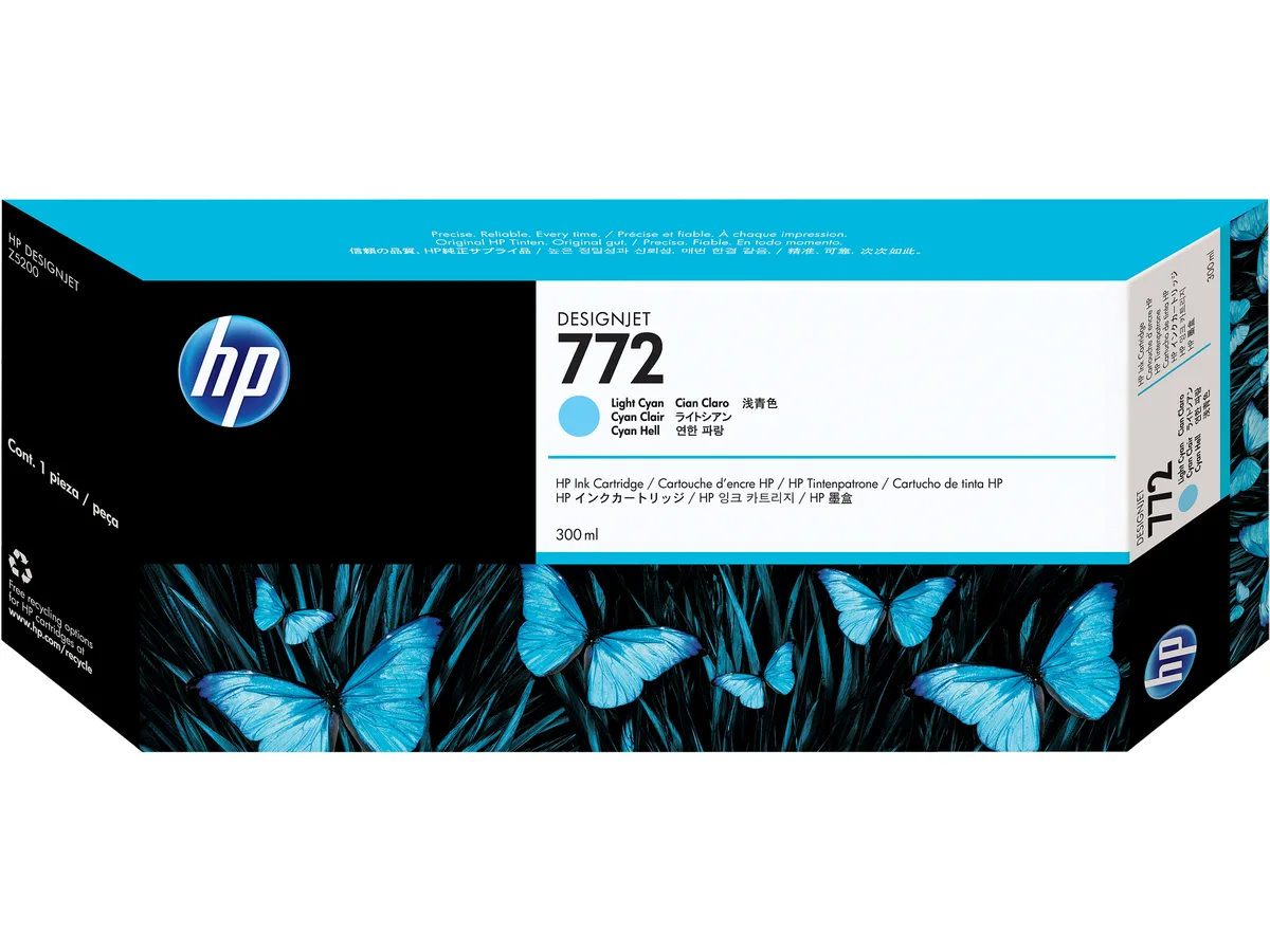 HP HP 772 CN632A Light Cyan Ink Cartridge 300 ml — product photo