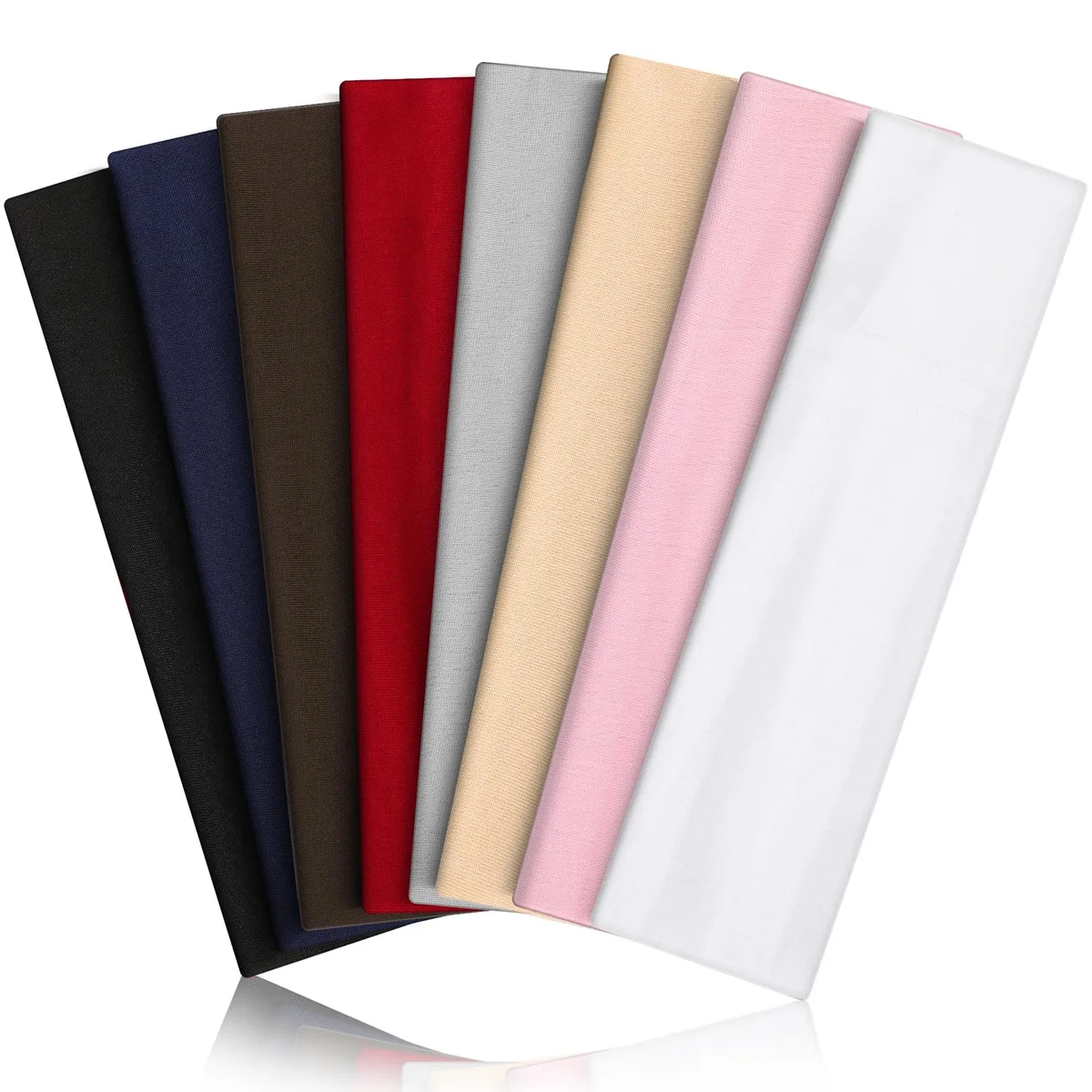  VANRUID Headbands 8PCS Black 8.3*2.76 inch — product photo
