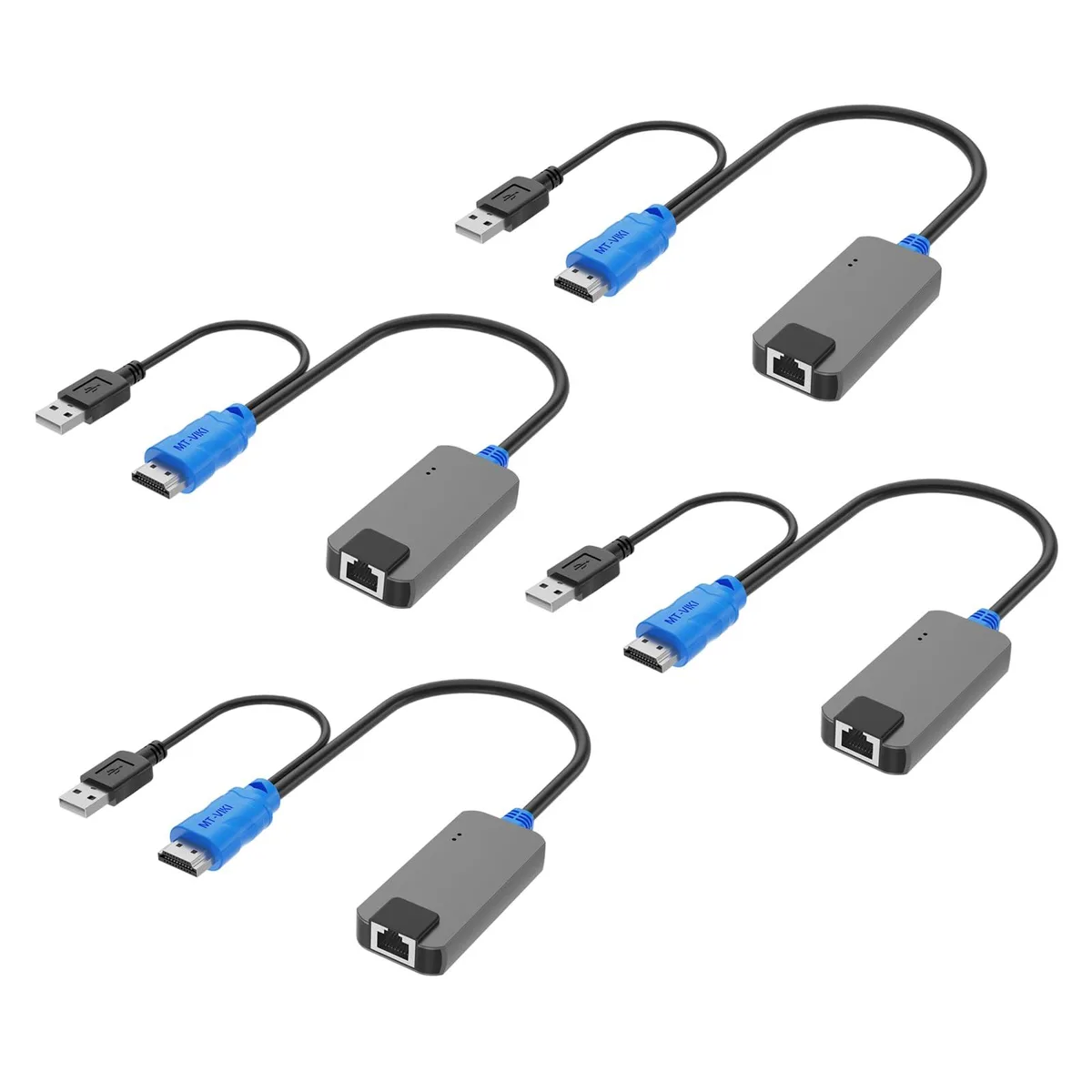 Vszerda Vszerda PM02-4 USB HDMI to RJ45 Dongle 4 Pack for 1708/1716 KVM Switch — product photo