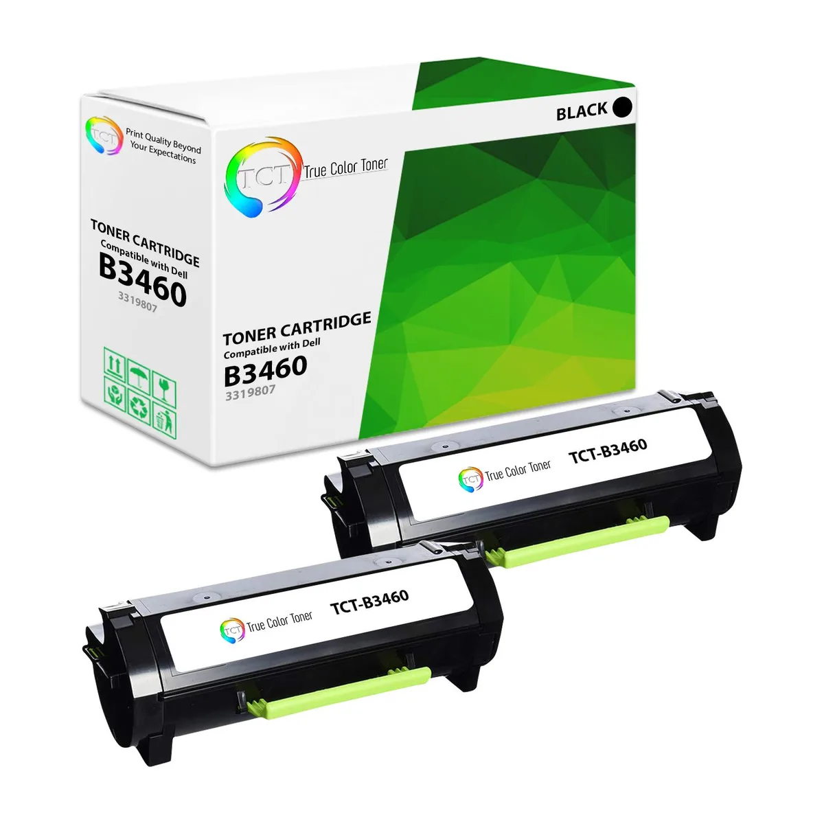 True Color Toner True Color Toner 3319807 Black Toner Cartridge 2 Pack 20000 Pages — product photo