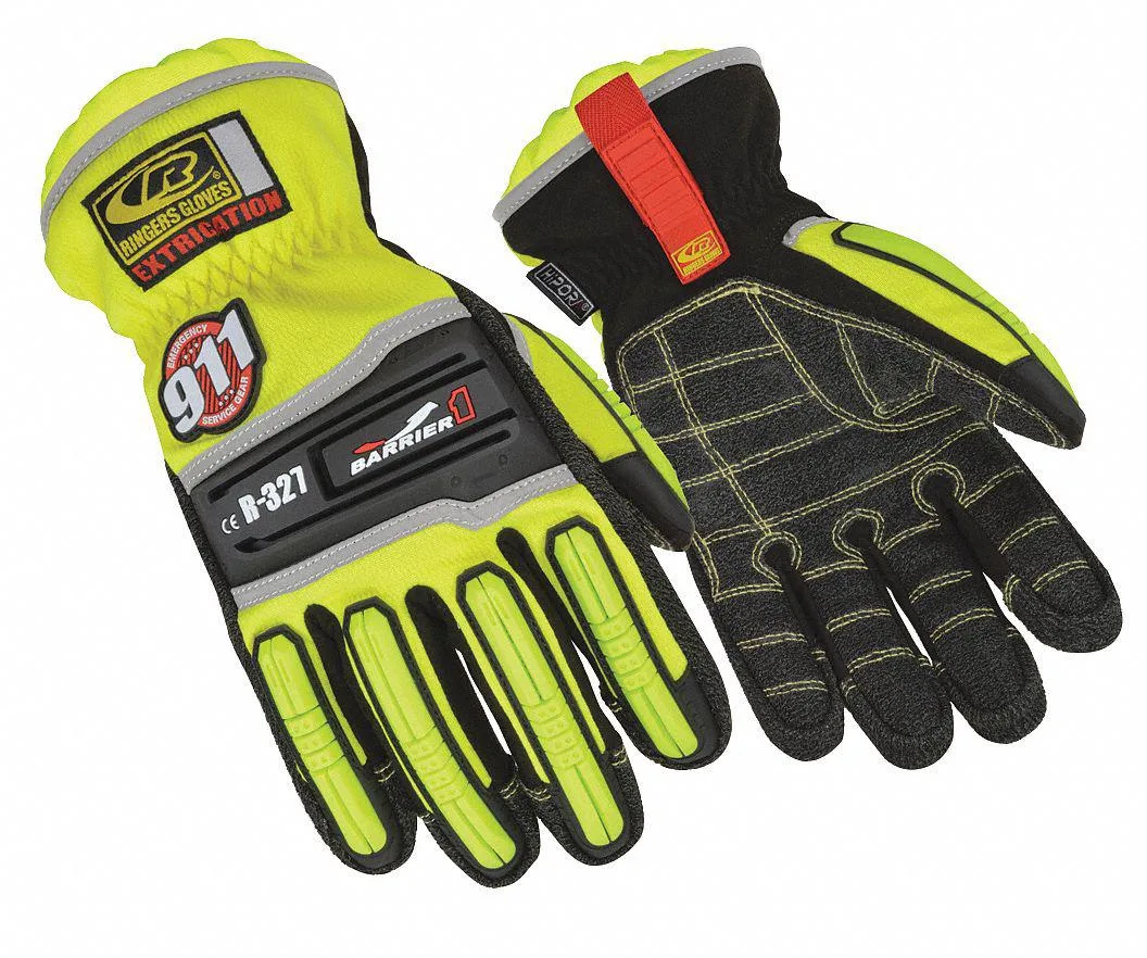 RINGERS GLOVES RINGERS GLOVES 327-11 Extrication Gloves XL Hi Vis Yellow personal protective equipment — product photo