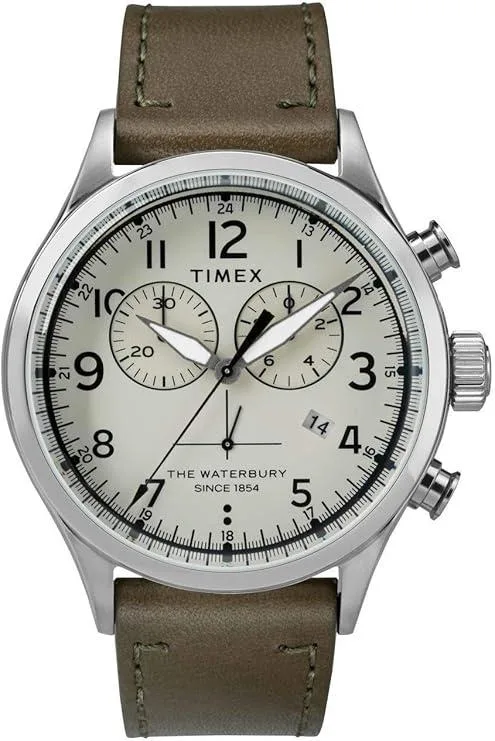TIMEX TIMEX Waterbury Chronograph Green 42 mm watch — product photo