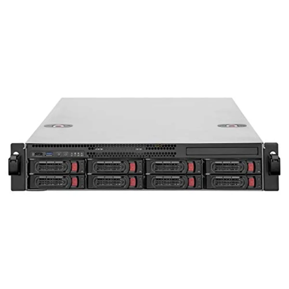 Silverstone Technology Silverstone Technology RM22-308 2U 8-Bay 2.5"/3.5" SAS/SATA Rackmount Chassis 12 Gb/s Mini-SAS HD SFF-8643 — product photo