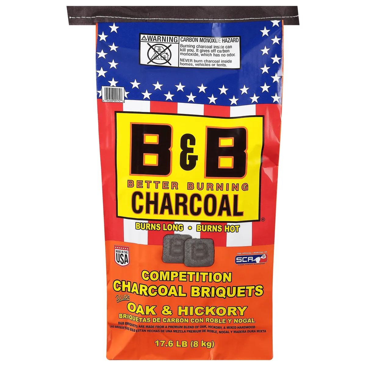 B&amp;B Charcoal B&amp;B Charcoal Competition Oak Briquettes 17.6 lb grill accessory — product photo