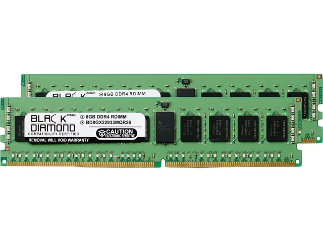 Black Diamond Memory Black Diamond Memory BD8GX22933MQR26 16GB 2x8GB DDR4 2933 ECC Registered server RAM — product photo