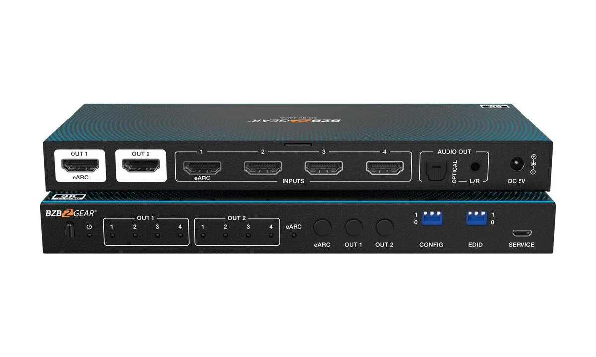 BZBGEAR BZBGEAR BG-8K-42MA 4x2 8K HDMI 2.1 Matrix Switcher — product photo