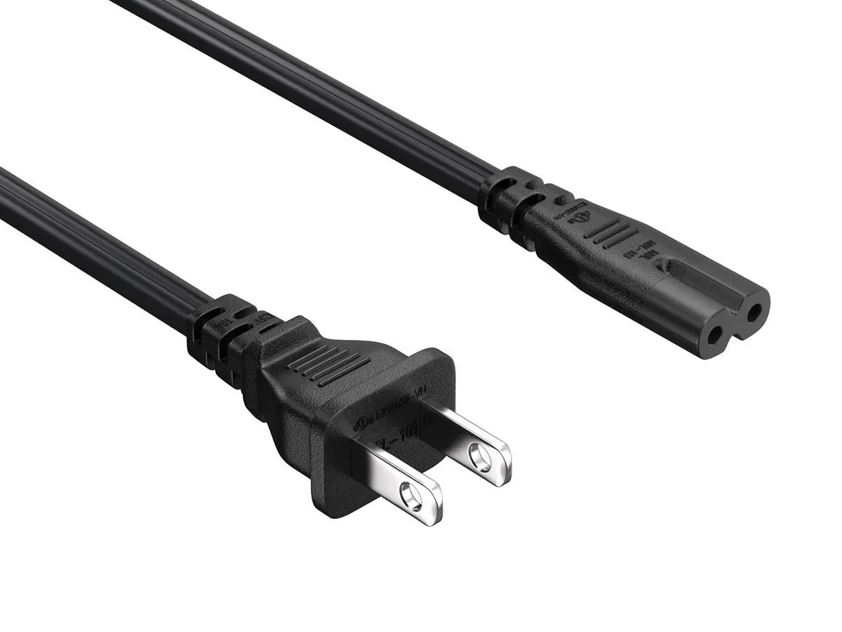 Cable Leader Cable Leader 1ft NEMA 1-15P to IEC C7 18 AWG Black AC Power Cord for Laptop — product photo