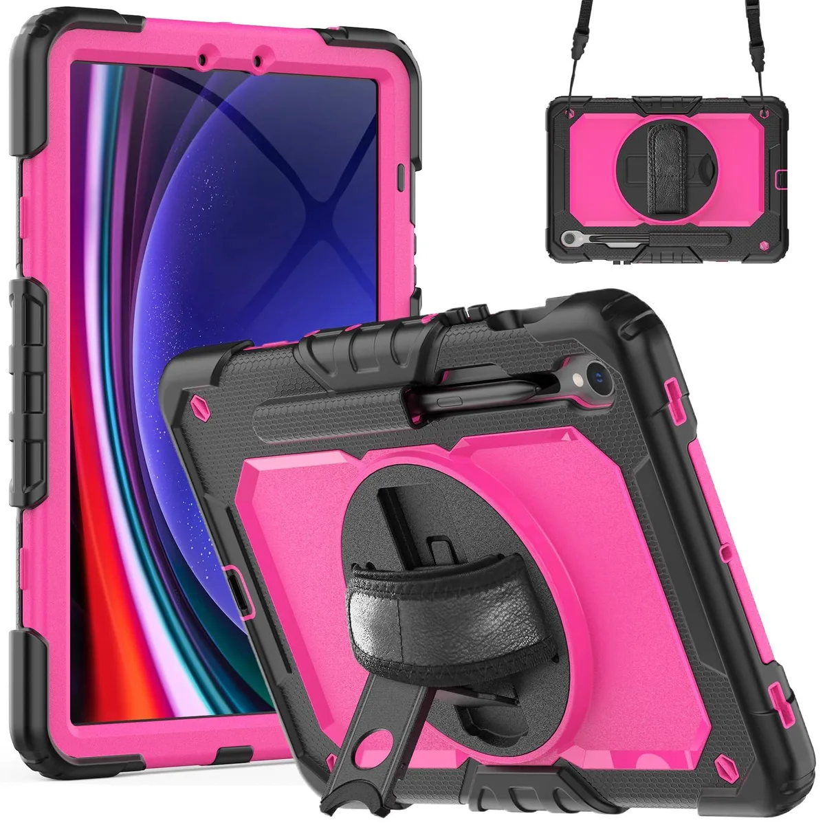 Timoom Timoom Heavy Duty Case 360° Stand Straps 10.9/11" RosePC — product photo