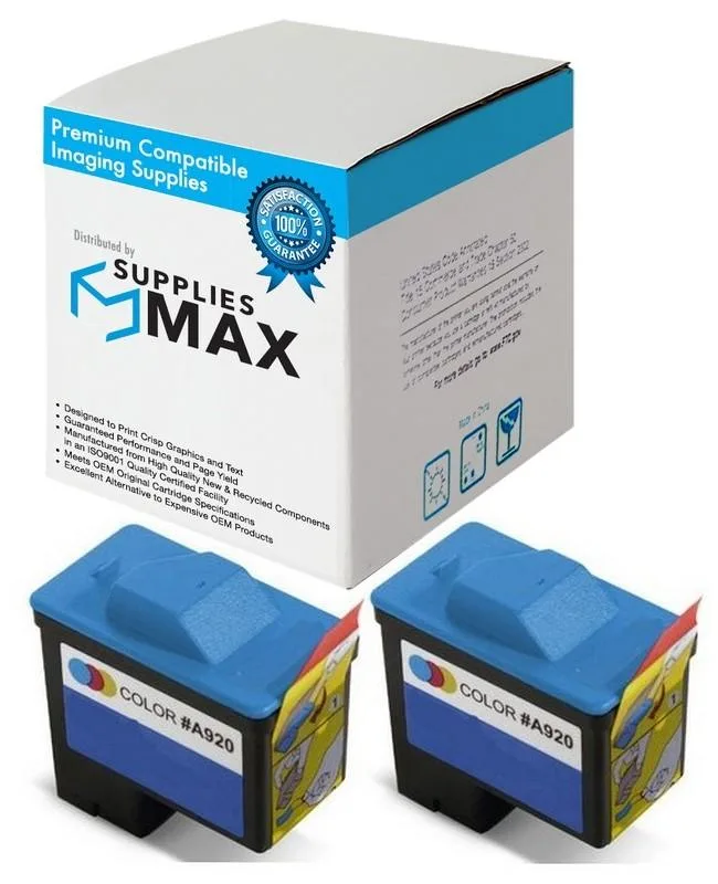 SuppliesMax SuppliesMax Dell 2CC920N Remanufactured Color Inkjet Cartridge 2 Pack — product photo