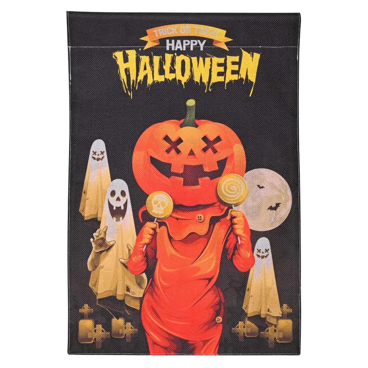Yescom USA, Inc. Yescom USA, Inc. 12"x18" Halloween Garden Flag Full Moon Ghost Pumpkin Jack O Lantern Party Decor 2026 — product photo