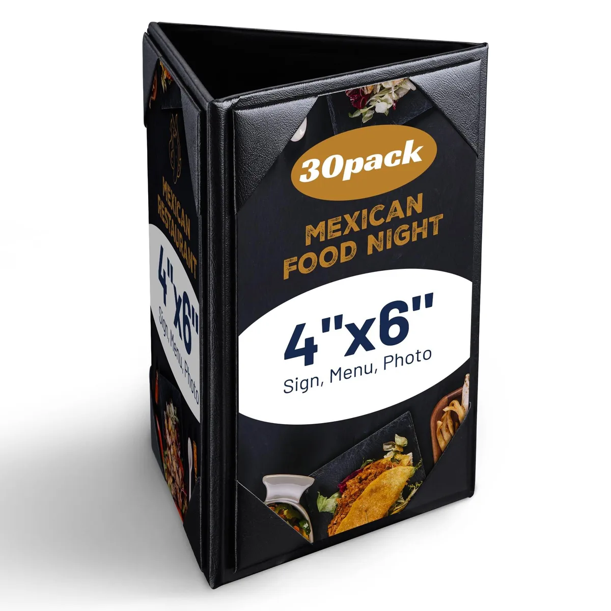 Yescom USA, Inc. Yescom USA, Inc. 26MNC016-3S4X6-10.V1X3 30-pack 3-sided table tent accessory — product photo