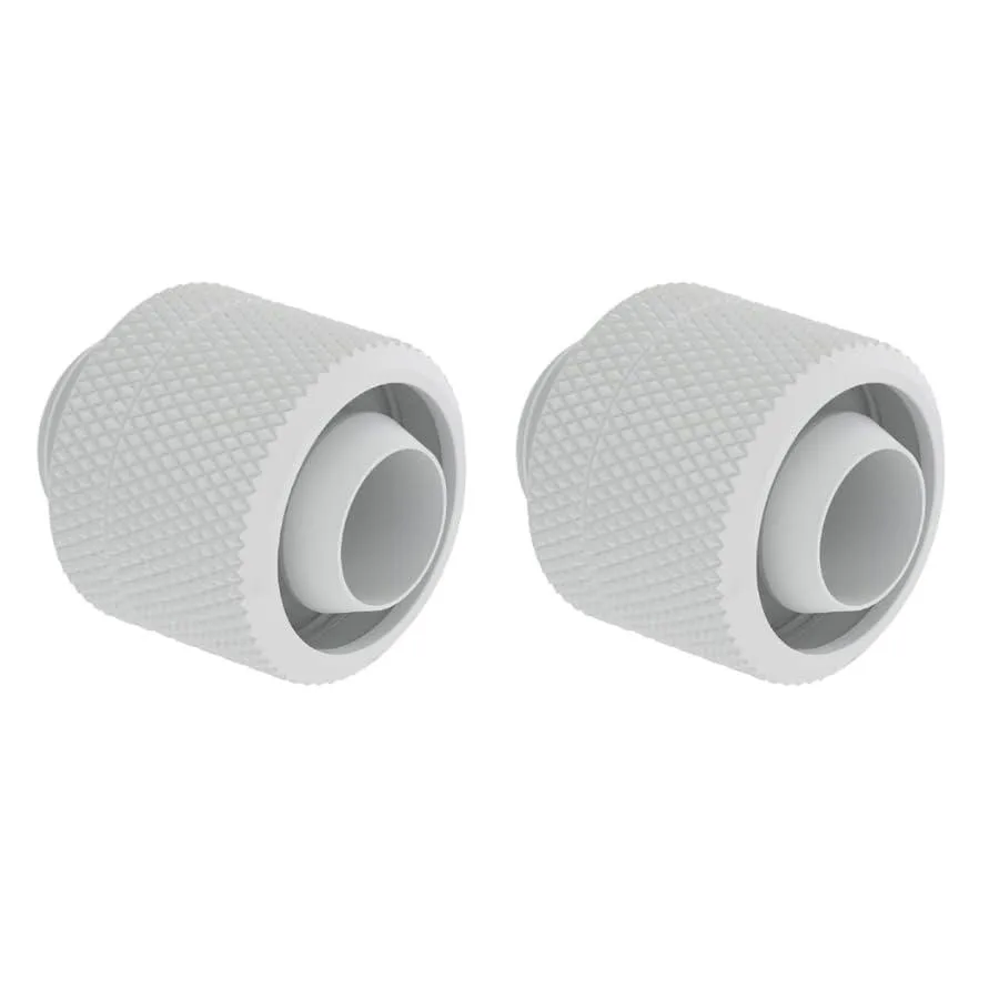 greenDracaena greenDracaena D-RGKN-B38-White-2 G1/4 to 3/8 ID 1/2 OD Compression Fitting 2 Pack White — product photo