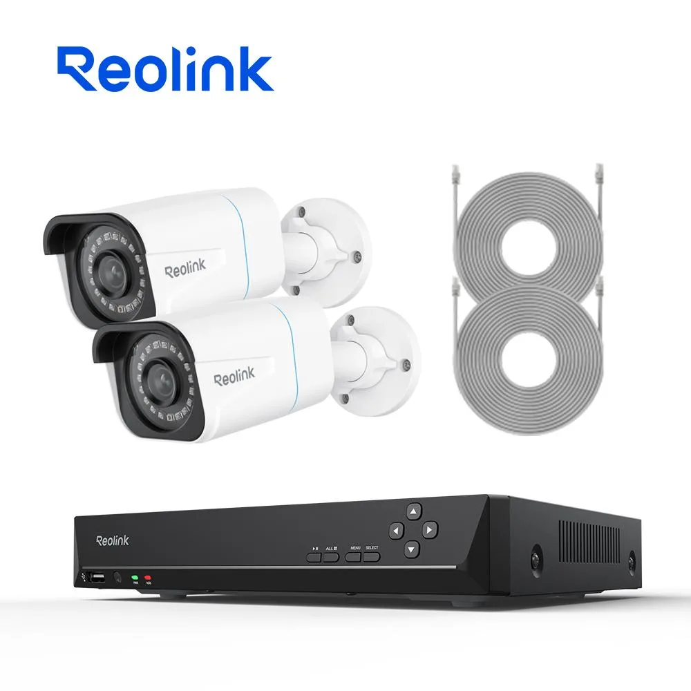 Reolink Reolink RLK8-810B2-A 4K 8MP 2-camera PoE surveillance security system with 2TB HDD — product photo