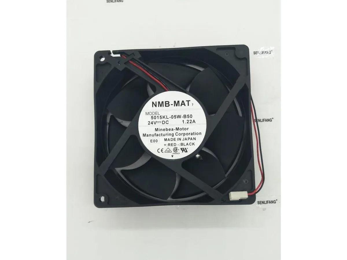 Fans Fans 5015KL-05W-B50 E00 Server Square Fan 24V 1.22A 127x127x38mm 2-wire — product photo