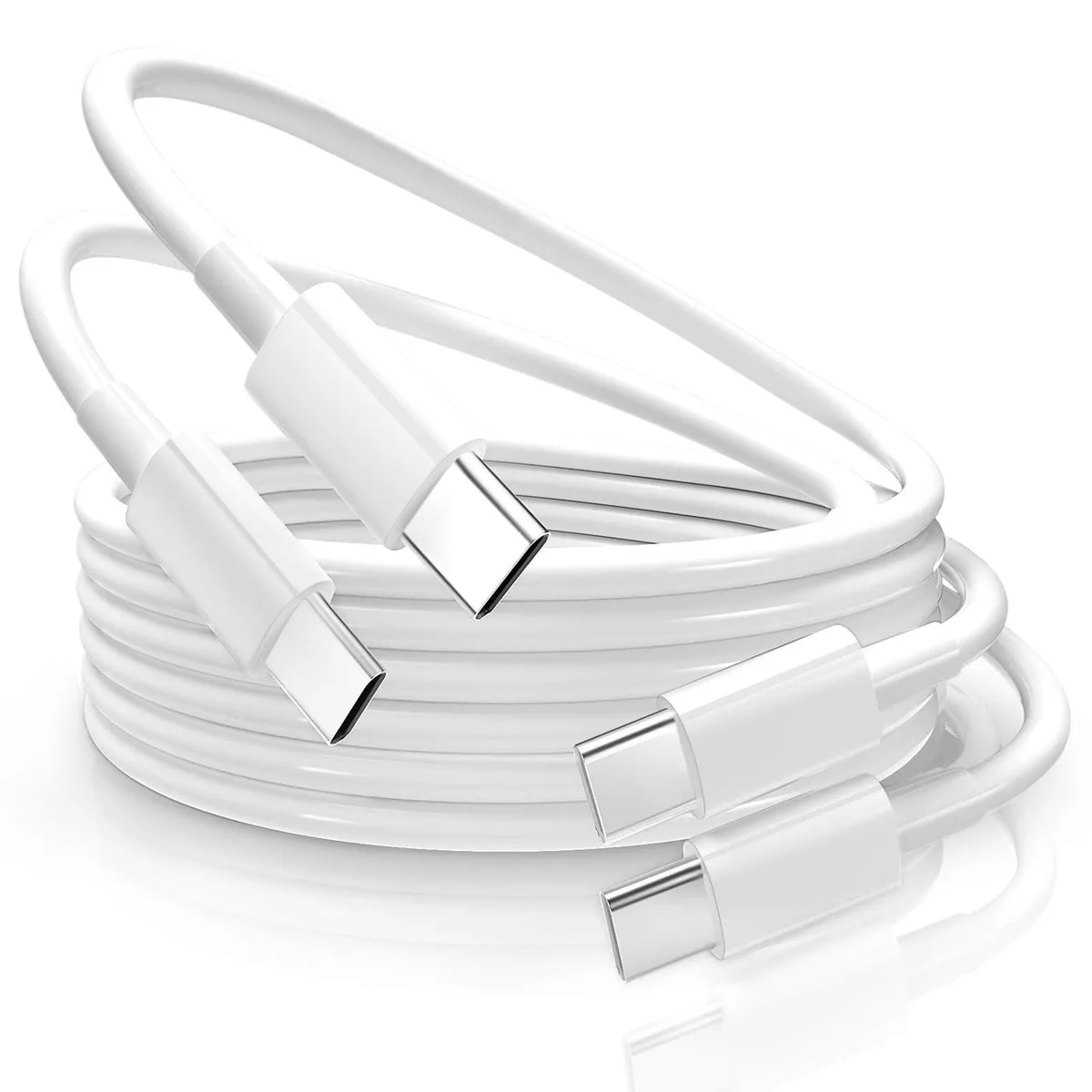 KEHIPI KEHIPI 60W USB-C to USB-C Cable 2-Pack 6.6ft White — product photo