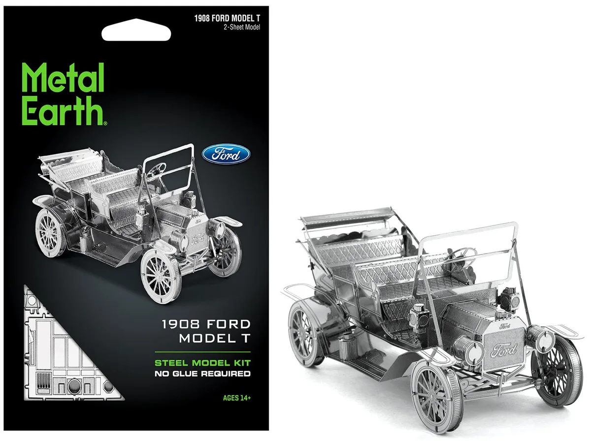 Metal Earth Metal Earth 1908 Ford Model T Steel Model Kit 51 Parts Moderate Difficulty — product photo