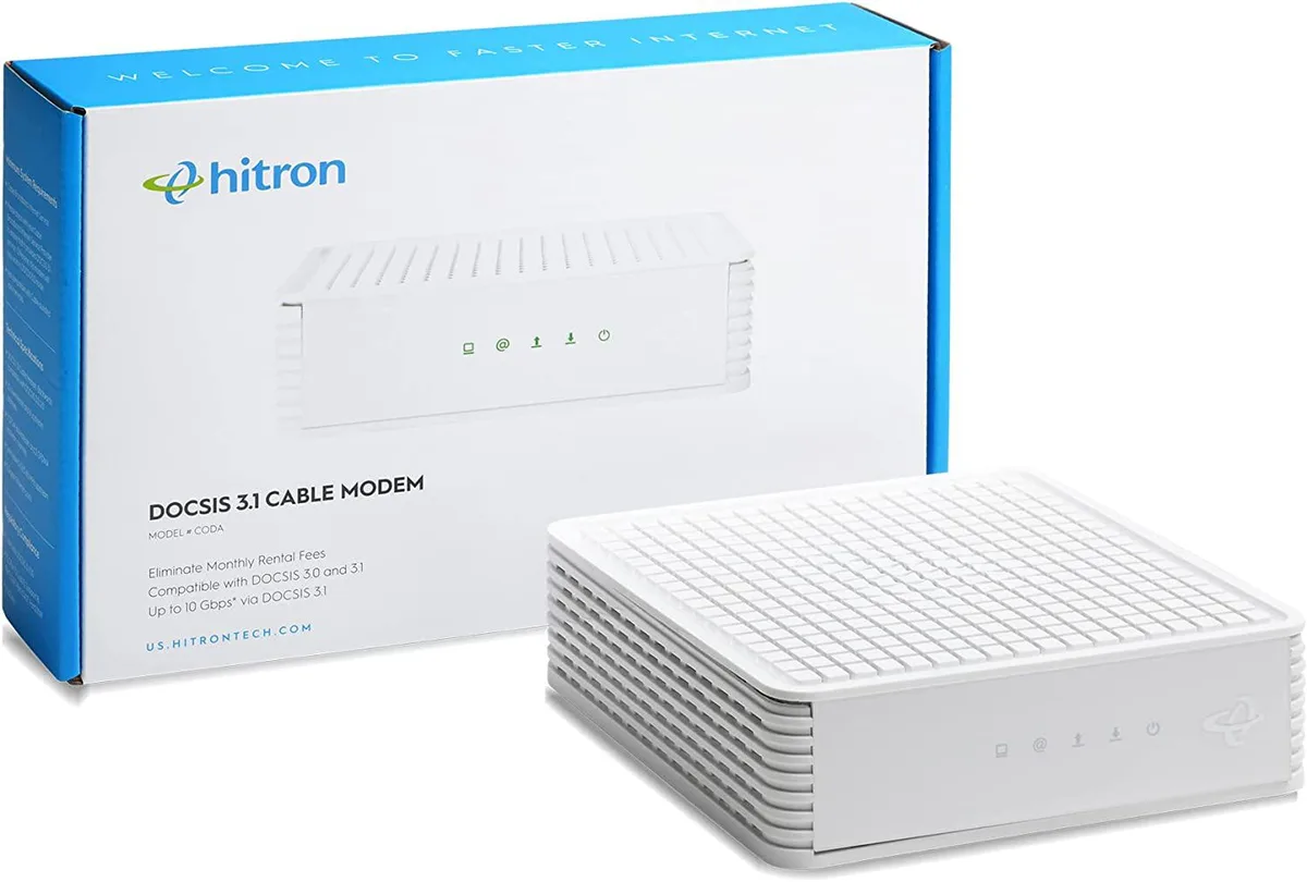 Hitron Hitron CODA DOCSIS 3.1 Cable Modem 2×1 Gbps Ethernet Ports — product photo