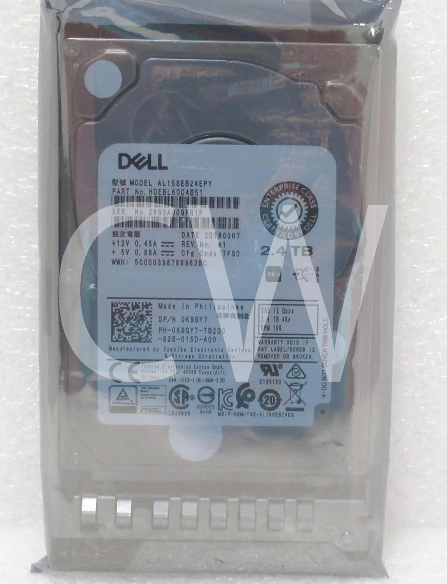 DELL DELL AL15SEB24EPY 2.4TB 10K RPM SAS 2.5" internal hard drive — product photo