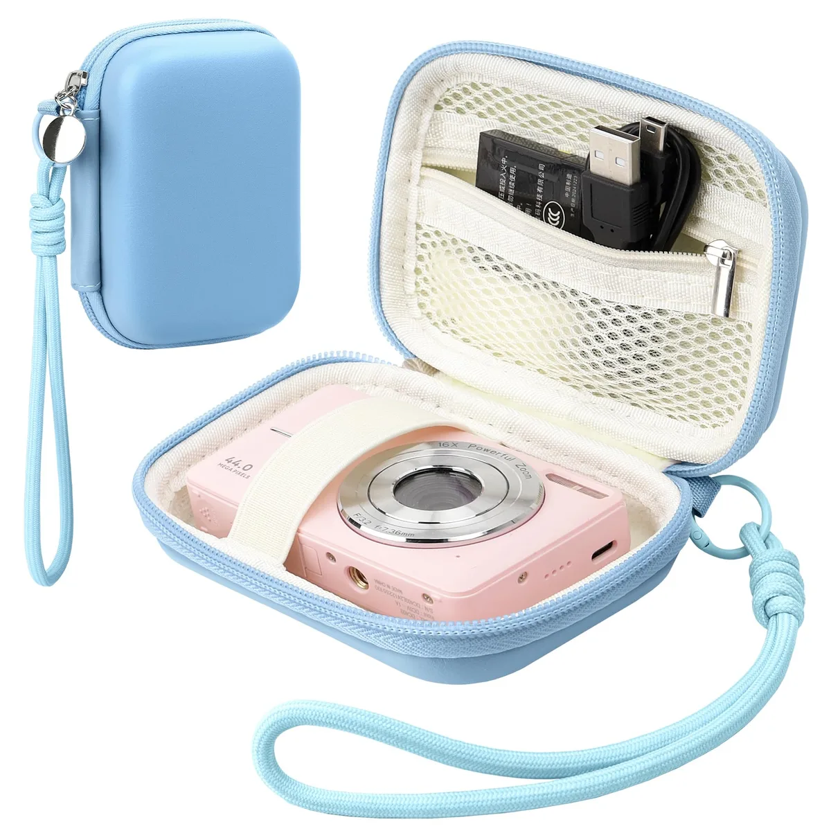 Veki Digital Camera Case Blue 9.3 in x 1.7 in x 5.2 in — product photo