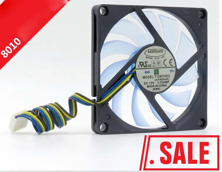 OEM Industries OEM Industries T128010DU 80mm 4-pin CPU cooler — product photo