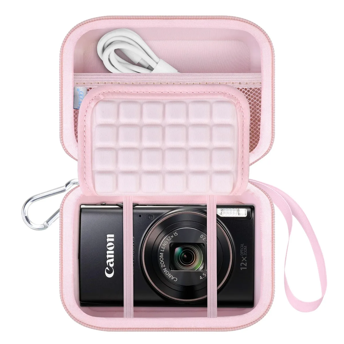 Lacdo B1D53C3-9 Hard EVA Camera Case Pink — product photo