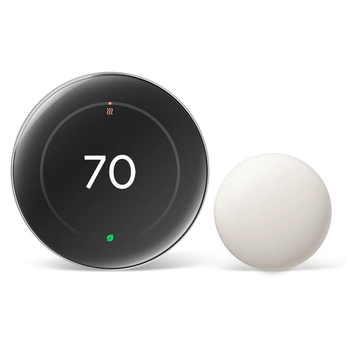 Google Google Nest Learning Thermostat Pro Edition with Temperature Sensor (4th Gen, 2024) Polished Silver — product photo