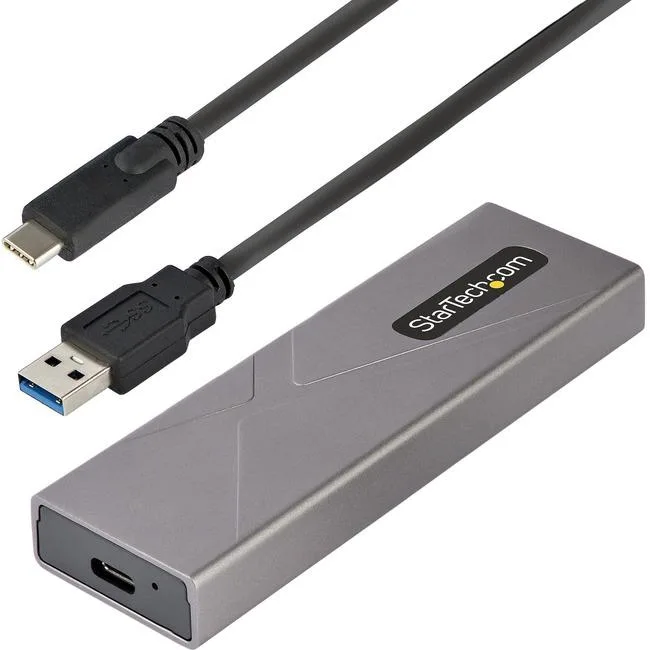 STARTECH STARTECH M2USBCNVMESATA USB-C 10Gbps M.2 NVMe SATA drive enclosure — product photo