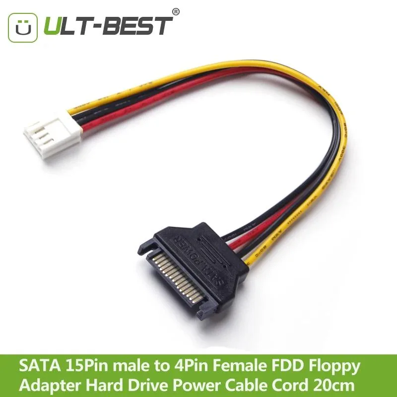 Defendwe Defendwe SATA 15Pin to 4Pin Floppy Power Adapter 20cm — product photo
