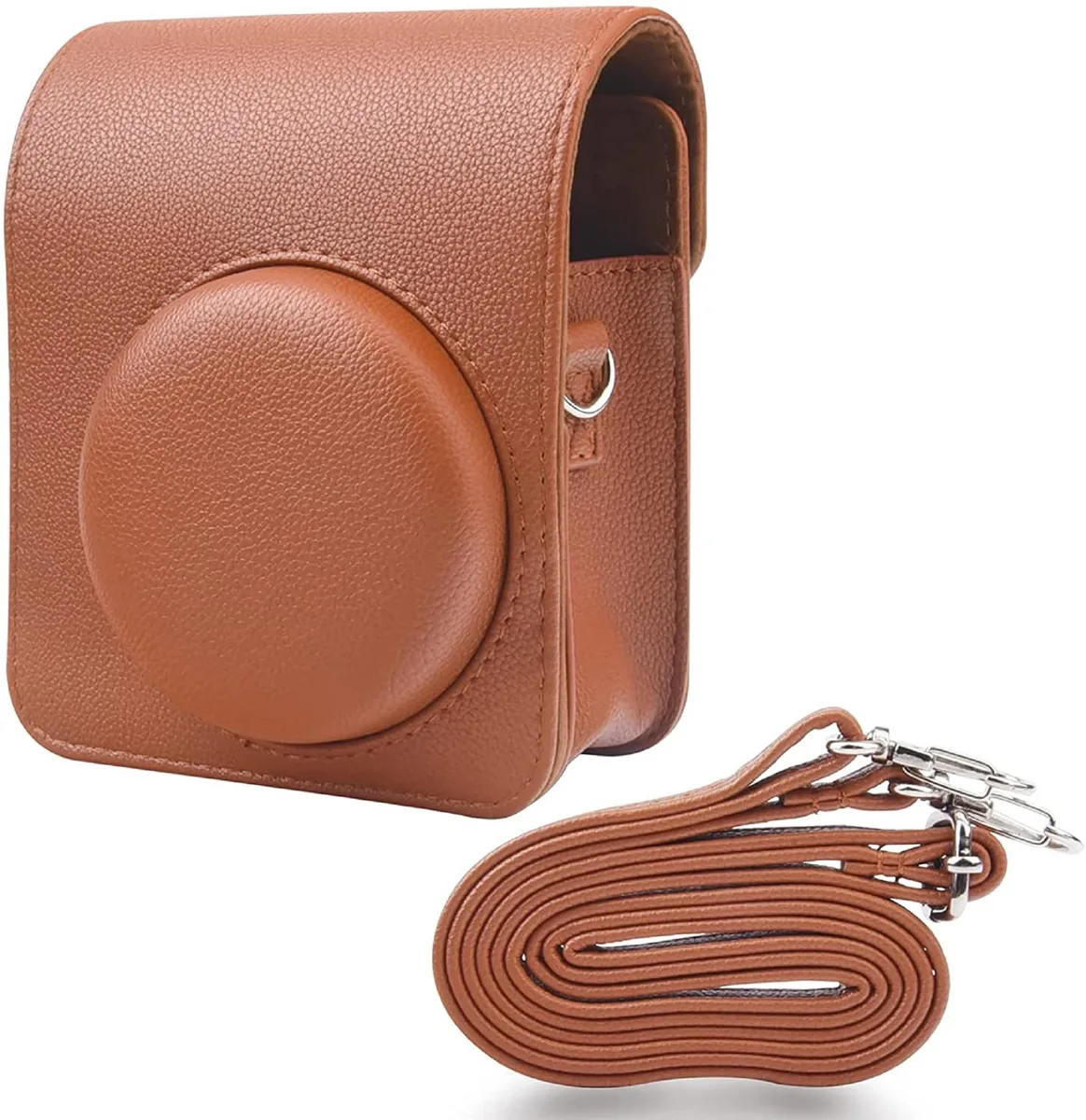 anicestore anicestore Fujifilm Instax Mini 40 Camera Case Brown with Adjustable Shoulder Strap — product photo