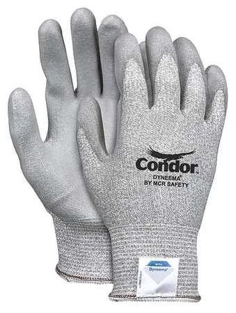 Pair of knit gloves with polyurethane palm coating