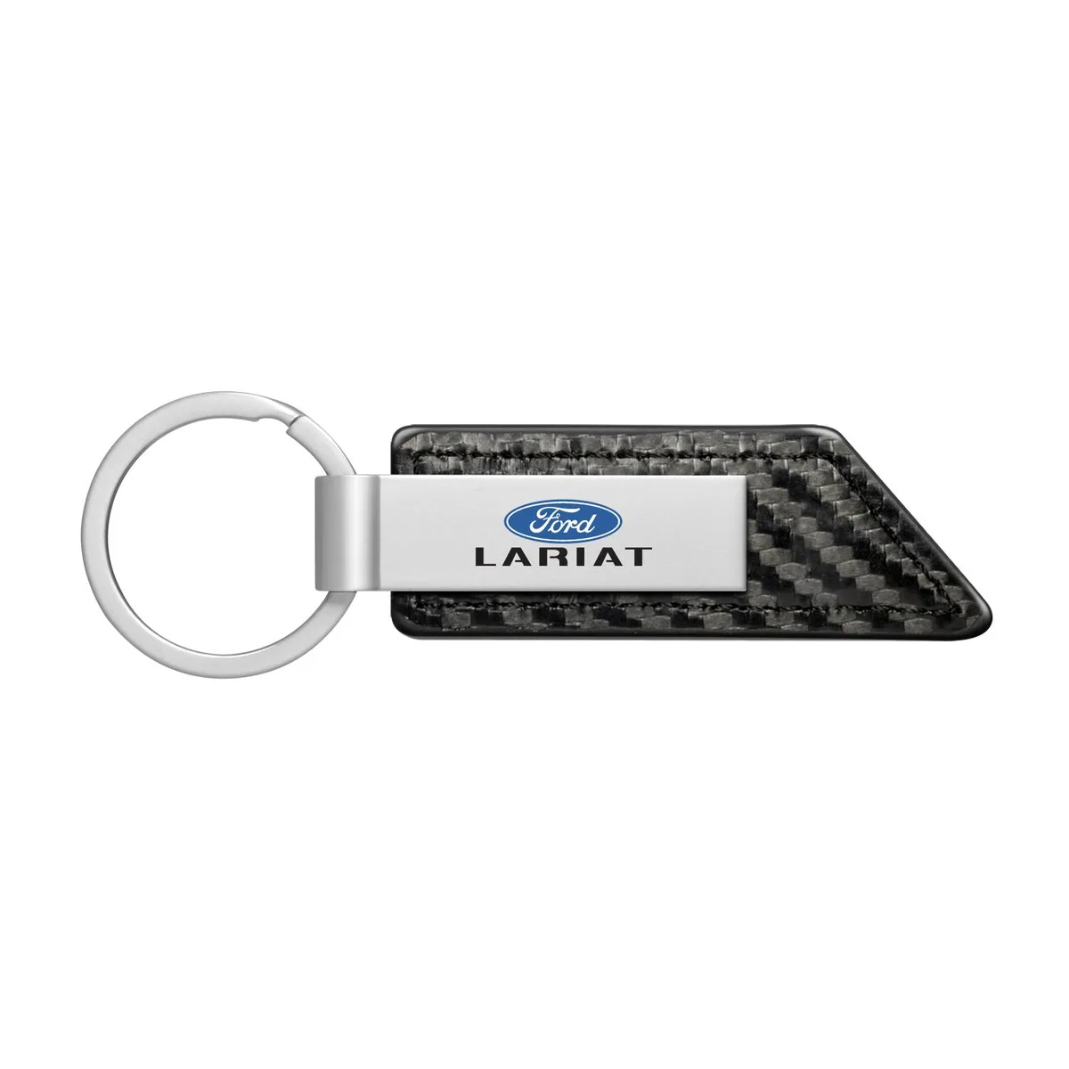 iPick Image, LLC iPick Image, LLC Ford F-150 Lariat Carbon Fiber Black PU Leather Key Chain — product photo