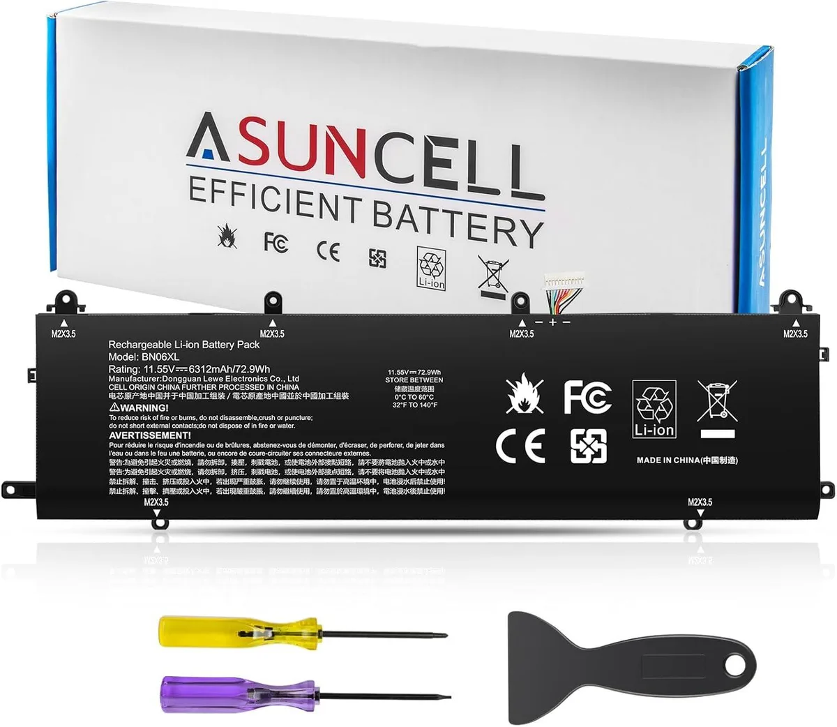  53Wh laptop battery for Dell Latitude 3410 3510 Vostro 5300 5401 Inspiron 5400 7405 — product photo