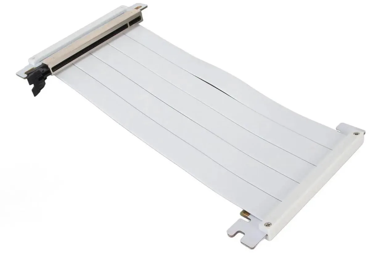 SMUGDESK SMUGDESK PCIe 4.0 x16 180° Riser Cable 18cm White — product photo