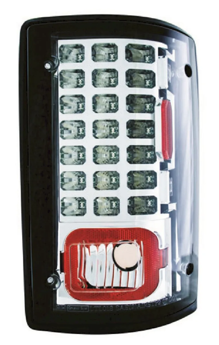 Pair of crystal-clear LED tail lamps for Ford Econoline 1995-2012