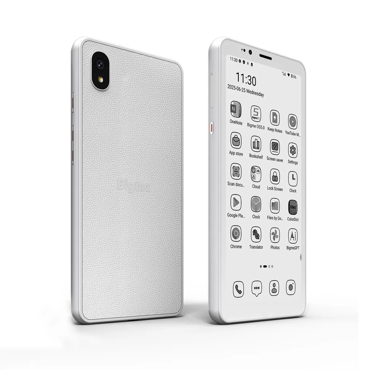 Bigme Bigme HiBreakS 5.84" Android 14 6GB 128GB White cell phones - unlocked — product photo