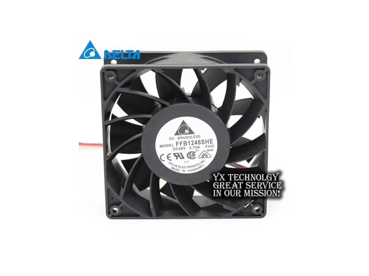 Fans Fans FFB1248SHE 12 cm 48 V 0.57 A double ball case fan 120×120×38 mm — product photo