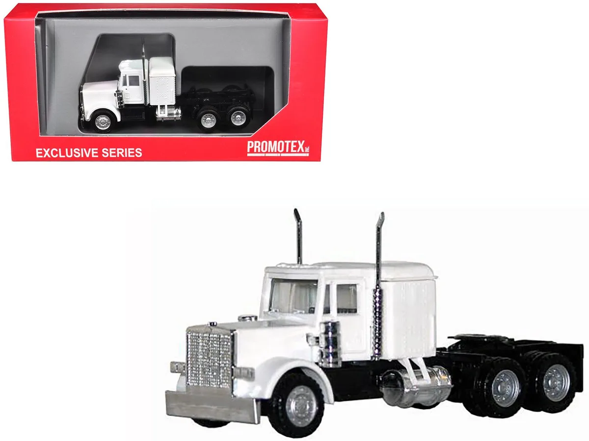 Promotex Promotex Peterbilt Long Tractor White 1/87 HO Scale 3.5 in — product photo