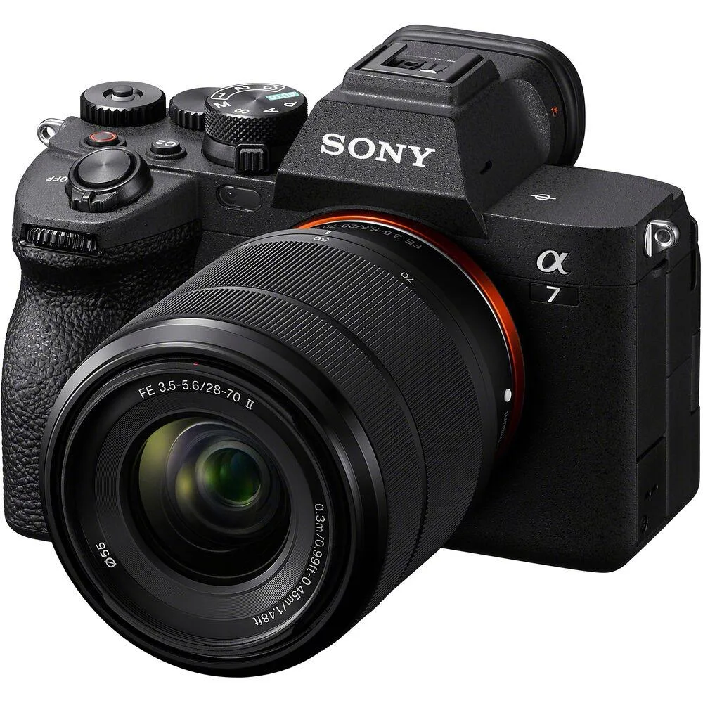 Sony Sony Alpha 7 IV 33MP compact mirrorless camera with 28-70mm lens — product photo