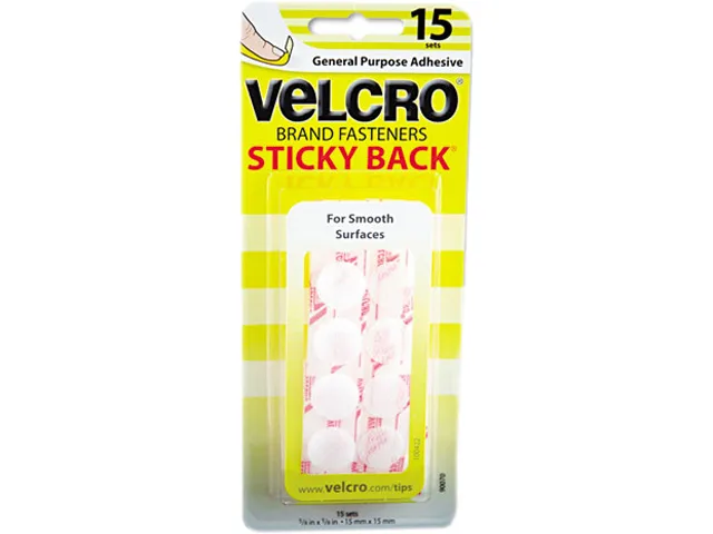 Velcro Velcro 90069 hook and loop dot fasteners, black, 15 sets — product photo