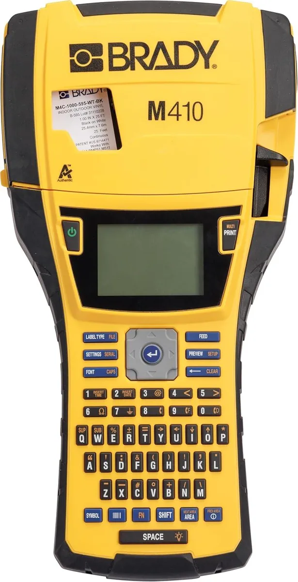 Brady Brady M410 1" label printer Yellow/Black — product photo
