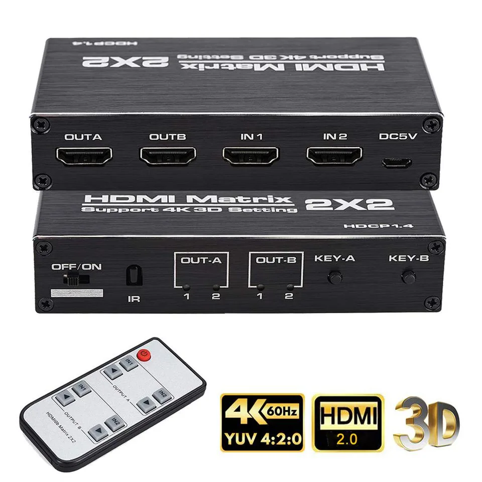 Jansicotek Jansicotek OZJ3 2x2 HDMI Matrix Switch 4K 60Hz — product photo