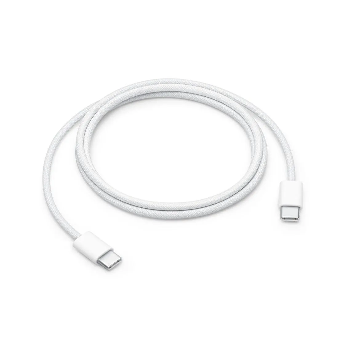 SOEWIOU SOEWIOU 60W USB-C to USB-C Woven Charge Cable 1 m White — product photo